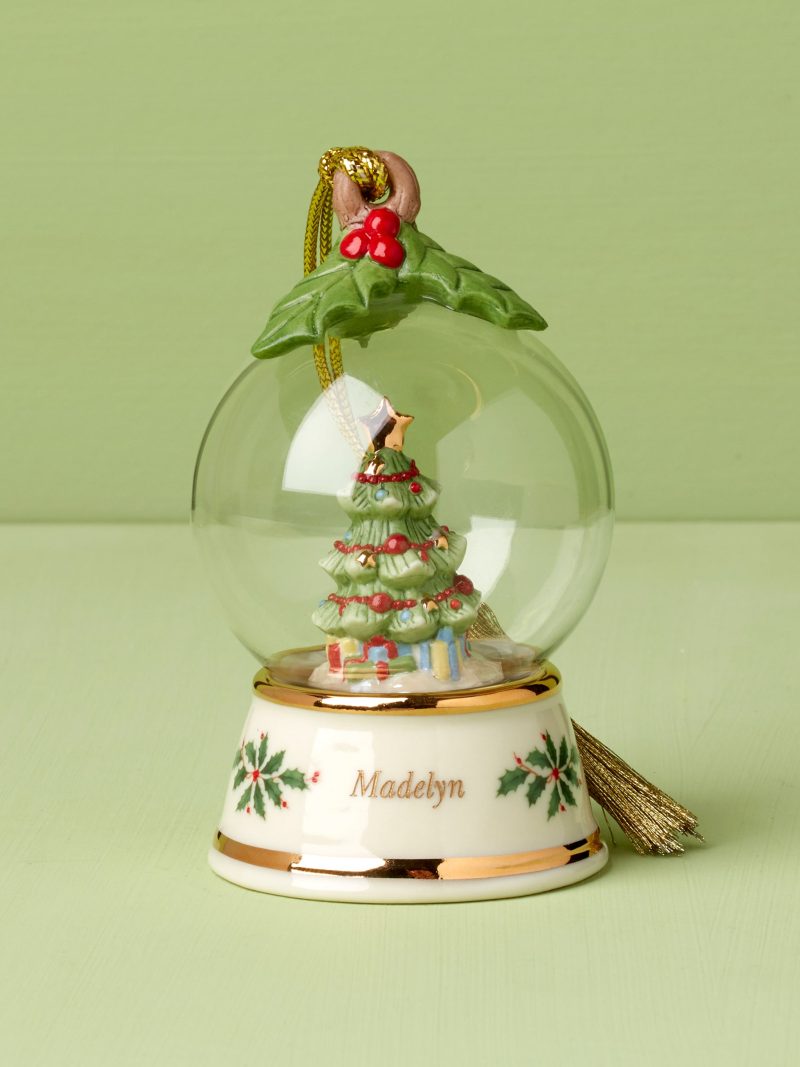Personalized Globe Tree Ornament